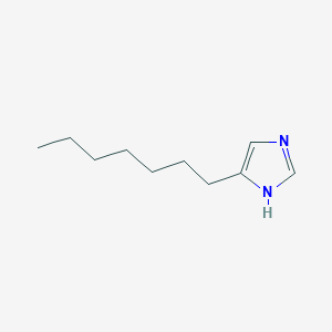 molecular formula C10H18N2 B15164906 5-Heptyl-1H-imidazole CAS No. 260050-43-9