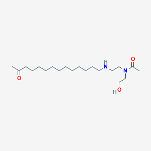 molecular formula C20H40N2O3 B15164929 N-(2-Hydroxyethyl)-N-{2-[(13-oxotetradecyl)amino]ethyl}acetamide CAS No. 185547-61-9
