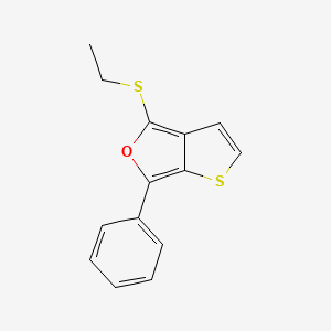 molecular formula C14H12OS2 B15164954 Thieno[2,3-c]furan, 4-(ethylthio)-6-phenyl- CAS No. 181868-55-3
