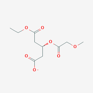 molecular formula C10H15O7- B15164958 (3R)-5-Ethoxy-3-[(methoxyacetyl)oxy]-5-oxopentanoate CAS No. 483299-17-8