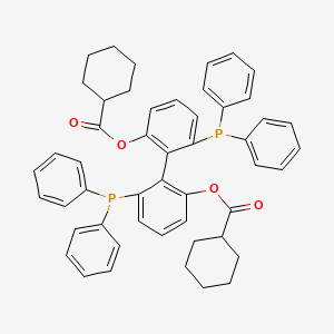 molecular formula C50H48O4P2 B1516506 Bis(cyclohexanecarboxylic acid)(aS)-6,6'-bis(diphenylphosphino)biphenyl-2,2'-diyl ester 