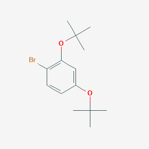 molecular formula C14H21BrO2 B15165079 1-Bromo-2,4-di-tert-butoxybenzene CAS No. 184291-70-1