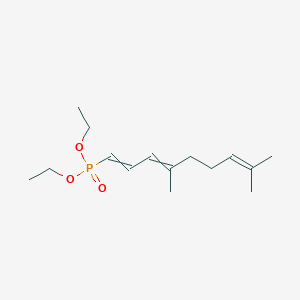 molecular formula C15H27O3P B15165101 Diethyl (4,8-dimethylnona-1,3,7-trien-1-yl)phosphonate CAS No. 171780-75-9