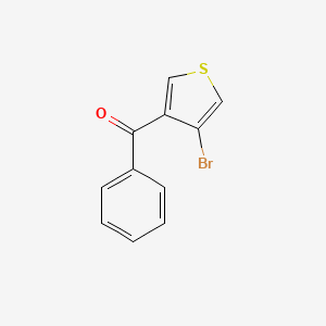 molecular formula C11H7BrOS B15165163 Methanone, (4-bromo-3-thienyl)phenyl- CAS No. 187963-83-3