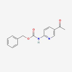 molecular formula C15H14N2O3 B15165235 Benzyl (5-acetylpyridin-2-YL)carbamate CAS No. 207926-32-7