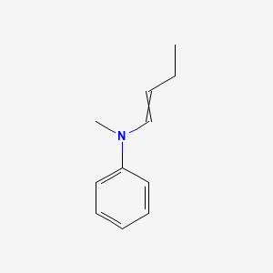 molecular formula C11H15N B15165262 N-(But-1-en-1-yl)-N-methylaniline CAS No. 405103-81-3