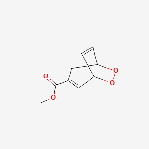 molecular formula C9H10O4 B15165305 Methyl 6,7-dioxabicyclo[3.2.2]nona-2,8-diene-3-carboxylate CAS No. 194657-06-2