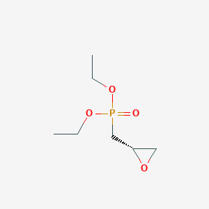molecular formula C7H15O4P B15165321 Phosphonic acid, [(2S)-oxiranylmethyl]-, diethyl ester CAS No. 288314-70-5