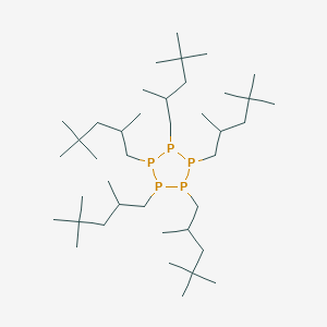 molecular formula C40H85P5 B15165446 Pentakis(2,4,4-trimethylpentyl)pentaphospholane CAS No. 189294-68-6