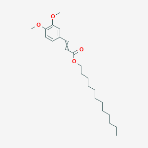 molecular formula C23H36O4 B15165487 Dodecyl 3-(3,4-dimethoxyphenyl)prop-2-enoate CAS No. 193343-05-4