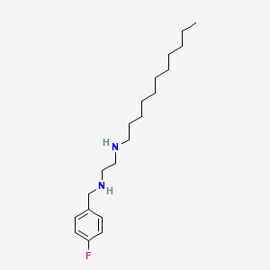 molecular formula C20H35FN2 B15165488 N~1~-[(4-Fluorophenyl)methyl]-N~2~-undecylethane-1,2-diamine CAS No. 627524-97-4