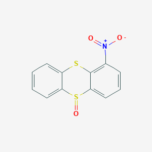 molecular formula C12H7NO3S2 B15165581 1-Nitro-5H-5lambda~4~-thianthren-5-one CAS No. 189961-06-6