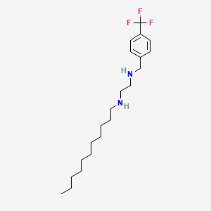 molecular formula C21H35F3N2 B15165617 N~1~-{[4-(Trifluoromethyl)phenyl]methyl}-N~2~-undecylethane-1,2-diamine CAS No. 627521-51-1