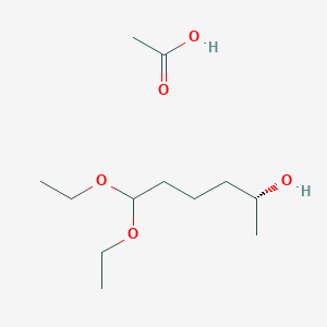molecular formula C12H26O5 B15165627 Acetic acid--(2R)-6,6-diethoxyhexan-2-ol (1/1) CAS No. 194795-82-9