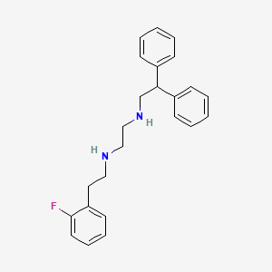 molecular formula C24H27FN2 B15165778 N'-(2,2-diphenylethyl)-N-[2-(2-fluorophenyl)ethyl]ethane-1,2-diamine CAS No. 627523-70-0