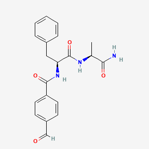 molecular formula C20H21N3O4 B15165857 N-(4-Formylbenzoyl)-L-phenylalanyl-L-alaninamide CAS No. 596810-78-5