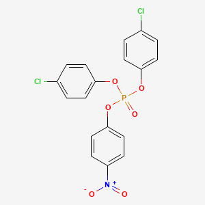 molecular formula C18H12Cl2NO6P B15165887 Bis(4-chlorophenyl) 4-nitrophenyl phosphate CAS No. 185249-81-4