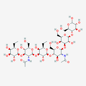 molecular formula C42H72N2O29 B1516590 Trifucosyl-p-lacto-N-hexaose CAS No. 120864-60-0