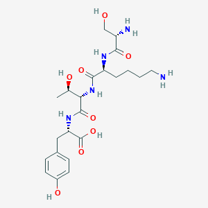 molecular formula C22H35N5O8 B15165916 L-Seryl-L-lysyl-L-threonyl-L-tyrosine CAS No. 219584-47-1