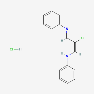 molecular formula C15H14Cl2N2 B1516594 N-(2-Chloro-3-phenylimino-1-propen-1-yl)aniline hydrochloride CAS No. 6684-16-8