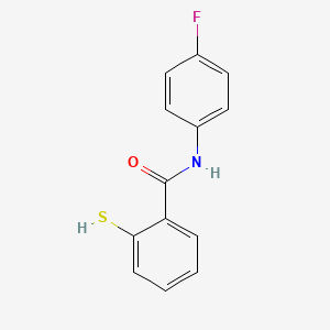 molecular formula C13H10FNOS B15165942 N-(4-Fluorophenyl)-2-sulfanylbenzamide CAS No. 628702-17-0