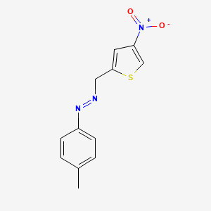 molecular formula C12H11N3O2S B15166034 (E)-1-(4-Methylphenyl)-2-[(4-nitrothiophen-2-yl)methyl]diazene CAS No. 190019-63-7