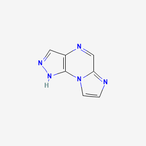 molecular formula C7H5N5 B15166136 1H-Imidazo[1,2-A]pyrazolo[4,3-E]pyrazine CAS No. 294662-04-7