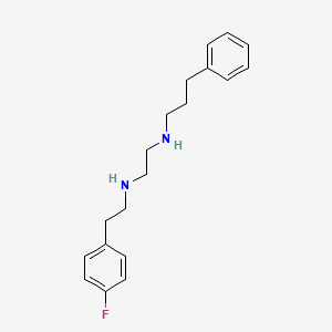 molecular formula C19H25FN2 B15166192 N'-[2-(4-fluorophenyl)ethyl]-N-(3-phenylpropyl)ethane-1,2-diamine CAS No. 627519-19-1