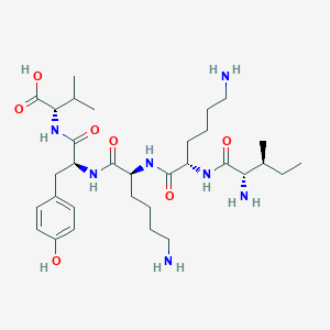 molecular formula C32H55N7O7 B15166257 L-Isoleucyl-L-lysyl-L-lysyl-L-tyrosyl-L-valine CAS No. 614757-84-5