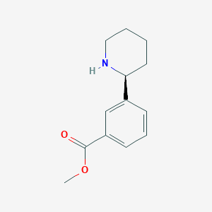 molecular formula C13H17NO2 B1516626 methyl (S)-3-(piperidin-2-yl)benzoate 