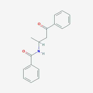 molecular formula C17H17NO2 B15166266 N-(4-Oxo-4-phenylbutan-2-yl)benzamide CAS No. 259824-07-2