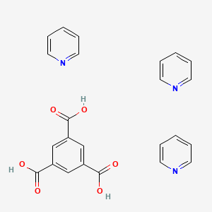 molecular formula C24H21N3O6 B15166301 Benzene-1,3,5-tricarboxylic acid--pyridine (1/3) CAS No. 185681-51-0