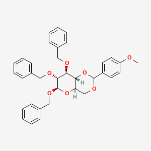 molecular formula C35H36O7 B1516638 1,2,3-Tri-O-benzyl-4,6-O-(4-methoxybenzylidene)-b-D-glucopyranose 
