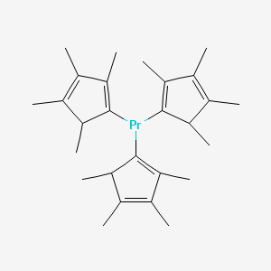 molecular formula C27H39Pr B15166382 Tris(tetramethylcyclopentadienyl)praseo& CAS No. 308847-82-7