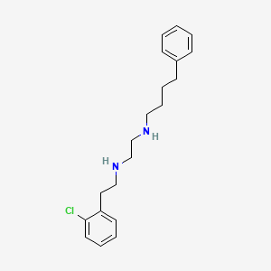 molecular formula C20H27ClN2 B15166436 N'-[2-(2-chlorophenyl)ethyl]-N-(4-phenylbutyl)ethane-1,2-diamine CAS No. 627522-31-0