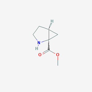 molecular formula C7H11NO2 B1516647 methyl (1R,5S)-2-azabicyclo[3.1.0]hexane-1-carboxylate 