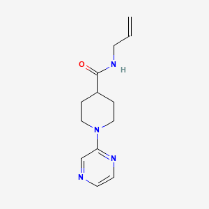 molecular formula C13H18N4O B15166531 N-allyl-1-pyrazin-2-ylpiperidine-4-carboxamide 