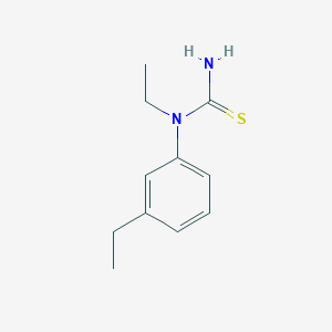 molecular formula C11H16N2S B15166678 N-Ethyl-N-(3-ethylphenyl)thiourea CAS No. 479589-54-3