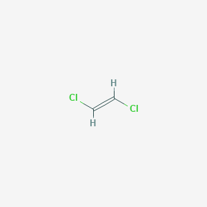 molecular formula C2H2Cl2<br>ClCH=CHCl<br>C2H2Cl2 B151667 trans-1,2-Dichloroethylene CAS No. 156-60-5