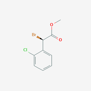 molecular formula C9H8BrClO2 B15166869 Methyl (2R)-2-bromo-2-(2-chlorophenyl)acetate 