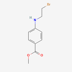 molecular formula C10H12BrNO2 B15166939 Benzoic acid, 4-[(2-bromoethyl)amino]-, methyl ester CAS No. 195142-57-5