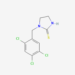 molecular formula C10H9Cl3N2S B15166943 1-[(2,4,5-Trichlorophenyl)methyl]imidazolidine-2-thione CAS No. 634192-17-9