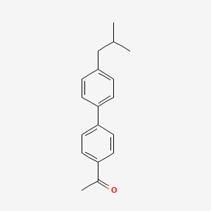 molecular formula C18H20O B15166952 Ethanone, 1-[4'-(2-methylpropyl)[1,1'-biphenyl]-4-yl]- CAS No. 644964-46-5