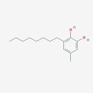 molecular formula C15H24O2 B15166977 5-Methyl-3-octylbenzene-1,2-diol CAS No. 201858-80-2