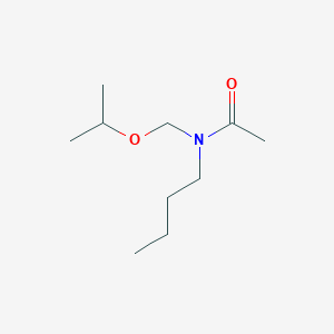 molecular formula C10H21NO2 B15167013 N-Butyl-N-(isopropoxymethyl)acetamide 
