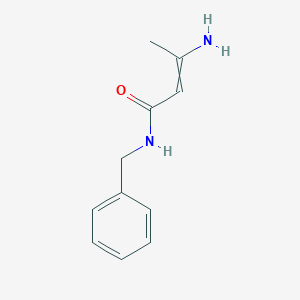 molecular formula C11H14N2O B15167077 3-Amino-N-benzylbut-2-enamide CAS No. 625839-46-5