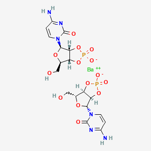 molecular formula C18H24BaN6O14P2+2 B1516723 Cytidine-2'-3'-cyclic phosphate barium salt CAS No. 74263-38-0