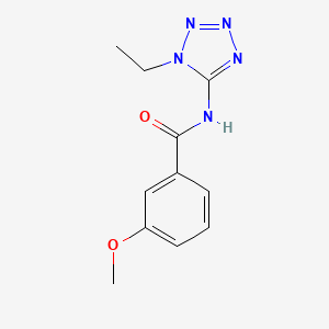molecular formula C11H13N5O2 B15167235 N-(1-ethyltetrazol-5-yl)-3-methoxybenzamide CAS No. 638146-79-9