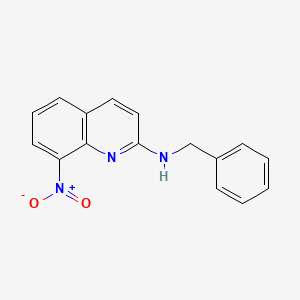 molecular formula C16H13N3O2 B15167278 N-Benzyl-8-nitroquinolin-2-amine CAS No. 879343-61-0