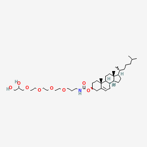 Cholesteryl N-(15,16-dihydroxy-4,7,10,13-tetraoxa-hexa-decyl)carbamate